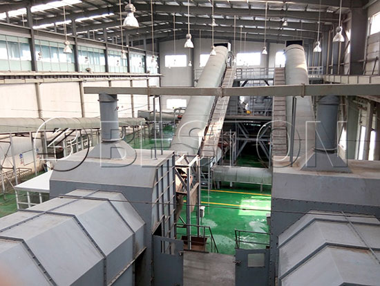 urban solid waste sorting plant