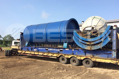 Shipment of Beston Oil Sludge Pyrolysis Machine