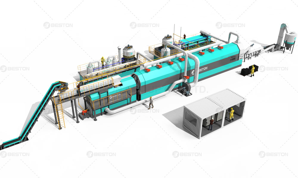 Continuous Waste Plastic Pyrolysis Plant