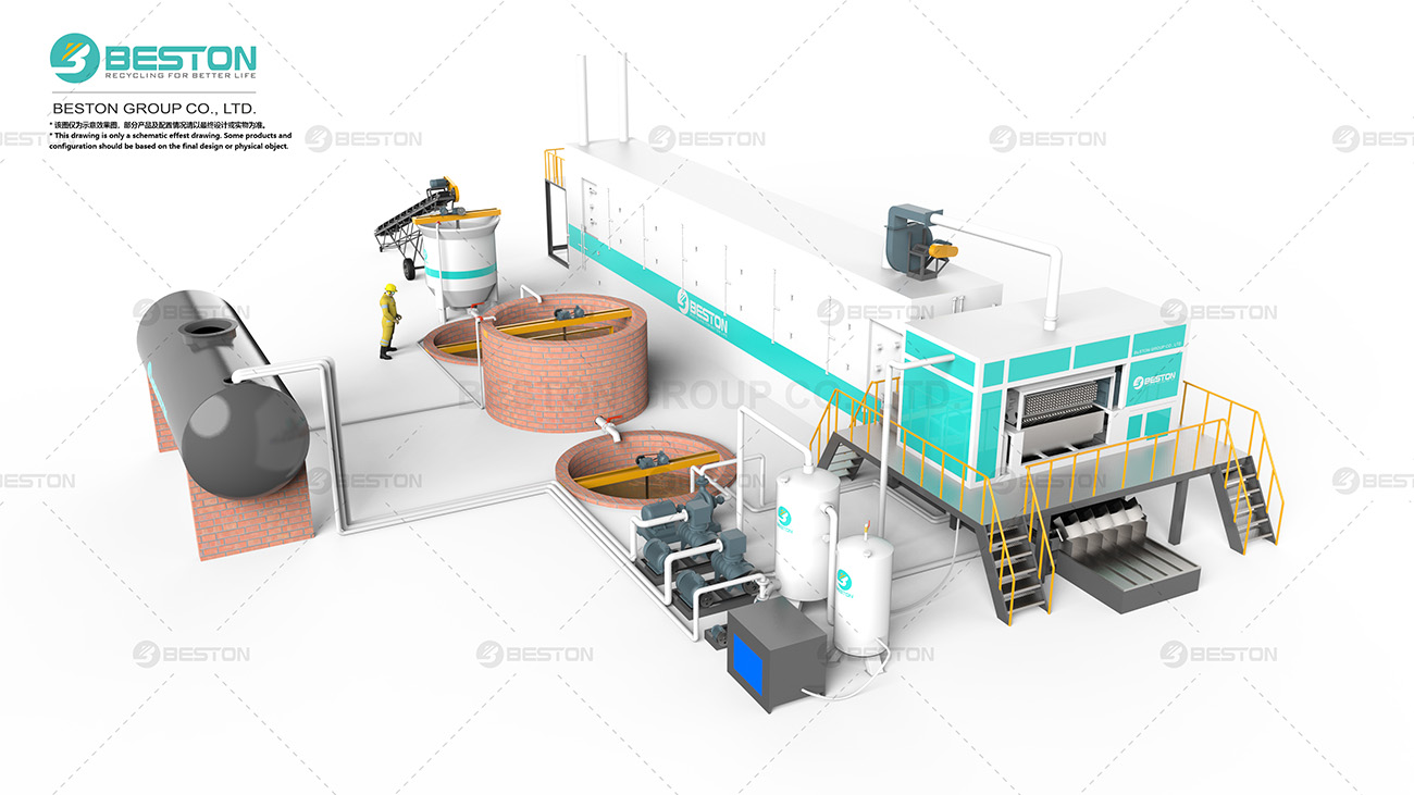 Pulp Molding Machine with Metal Drying Line